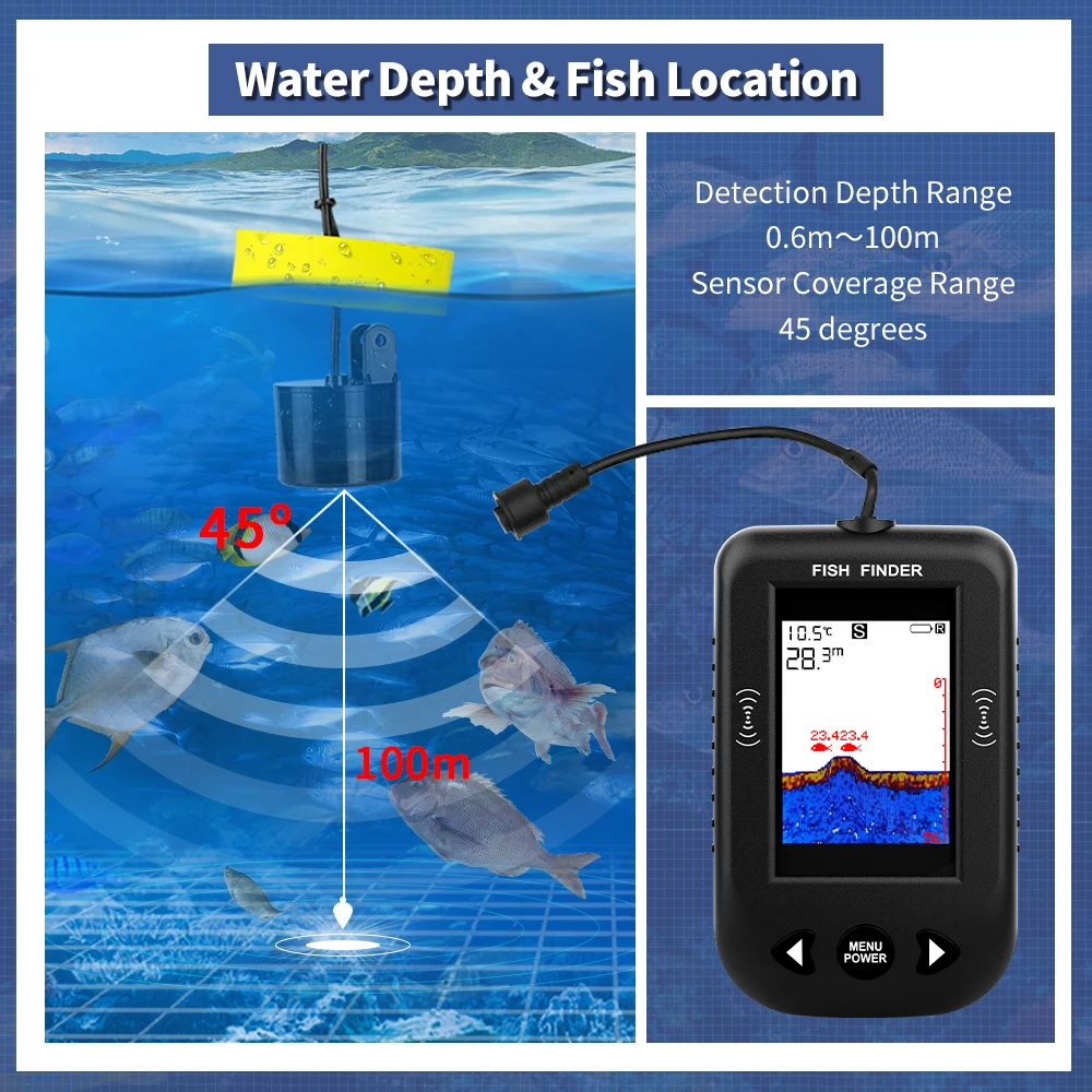 Erchang XF03 Balık Bulucular 4 - Fishing Depth Finder incelemesi ve fiyatı